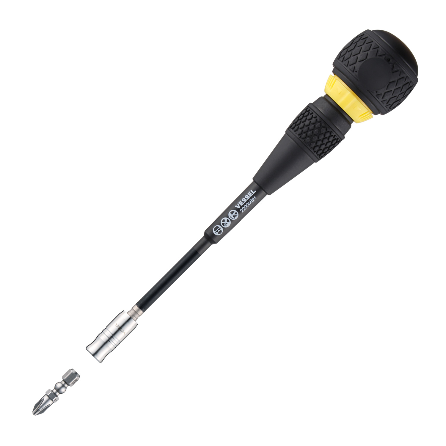 BALL GRIP Interchangeable Ratchet Screwdriver