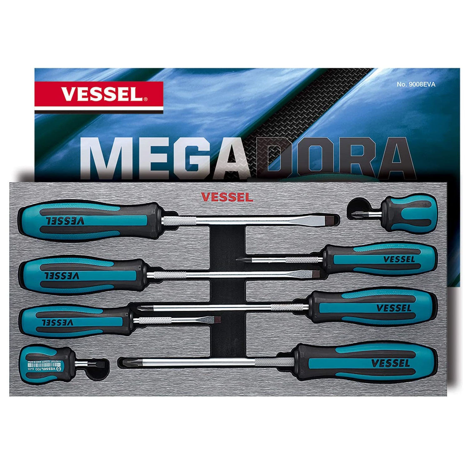MEGADORA JAWSFIT Screwdriver 8PC. Set