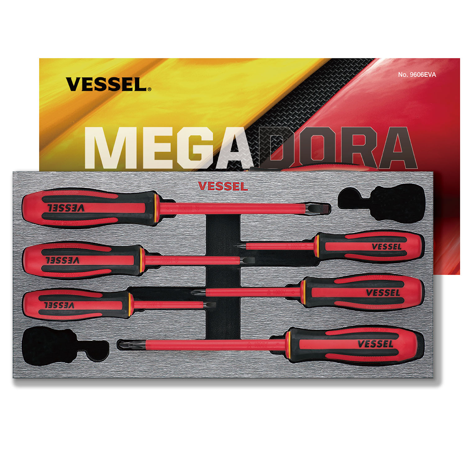 MEGADORA Insulated Screwdriver 6PC. Set
